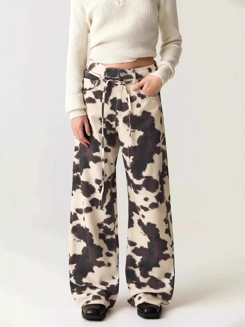 Cow Pattern Jeans