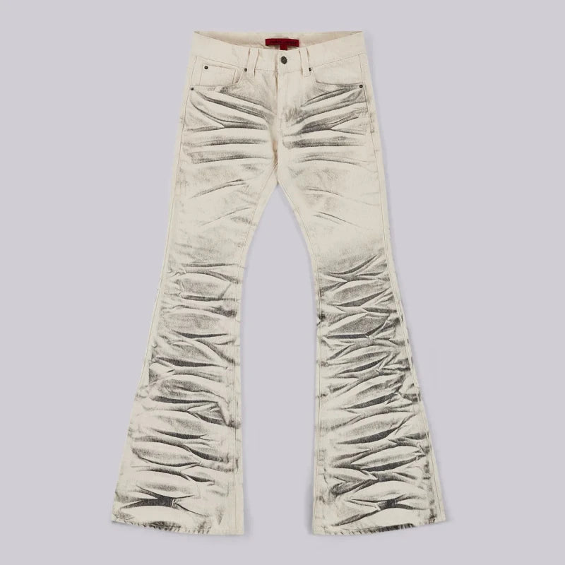 Arctic White Flared Jeans