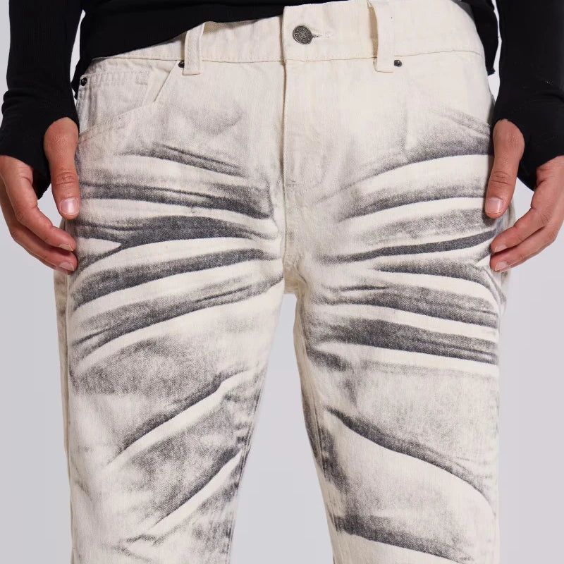 Arctic White Flared Jeans