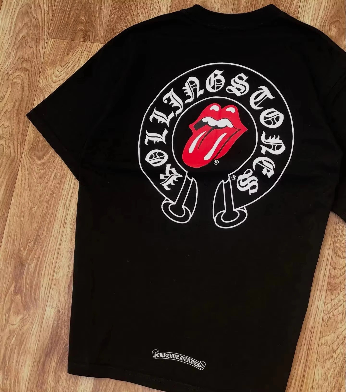 Rolling Stones X Chrome Hearts shirt